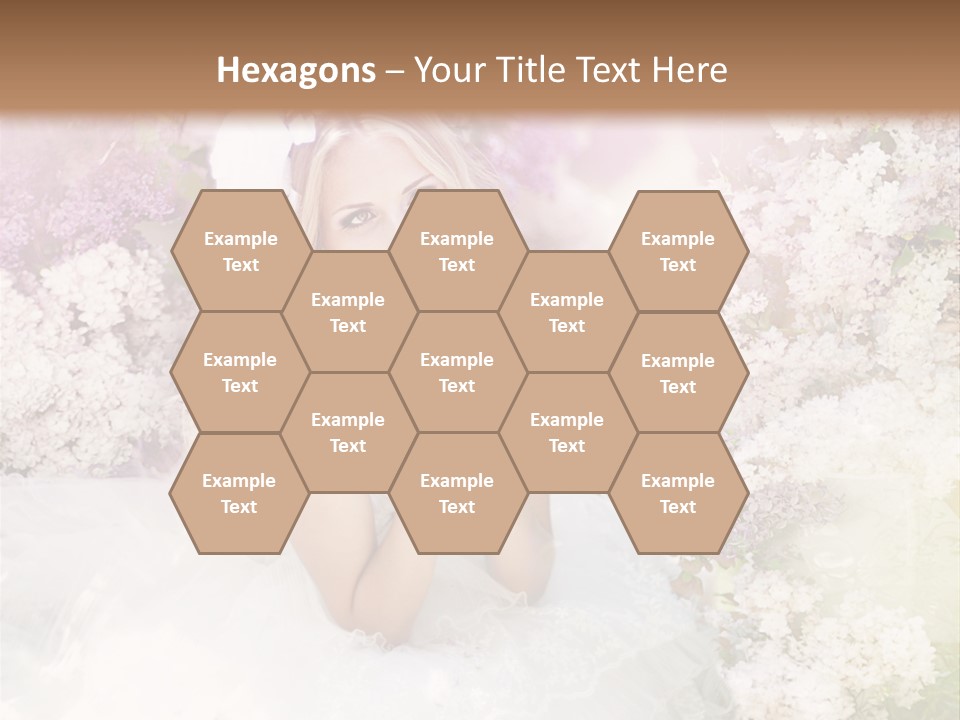 Bouquet Wedding Female PowerPoint Template