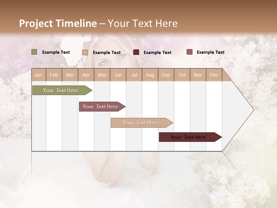 Bouquet Wedding Female PowerPoint Template