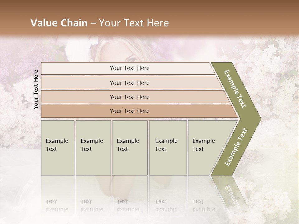 Bouquet Wedding Female PowerPoint Template