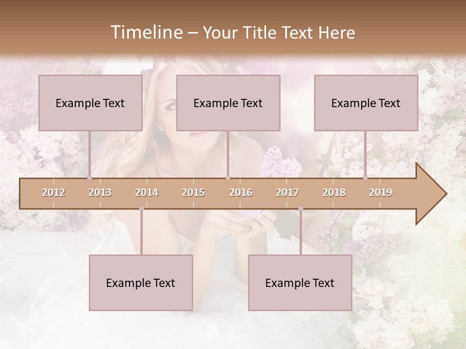 Bouquet Wedding Female PowerPoint Template