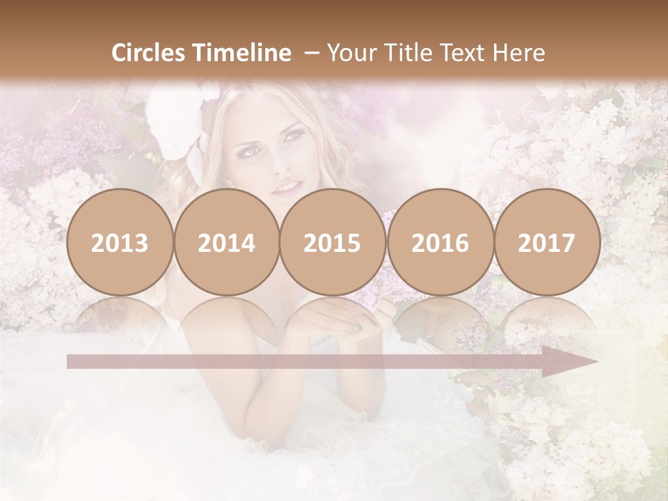Bouquet Wedding Female PowerPoint Template