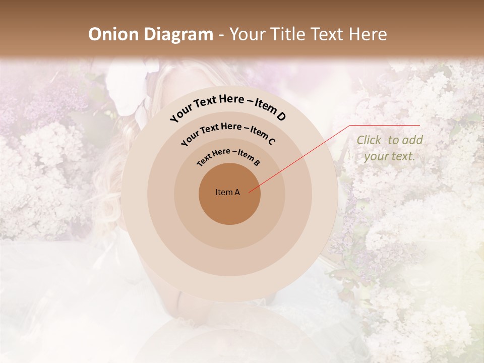 Bouquet Wedding Female PowerPoint Template