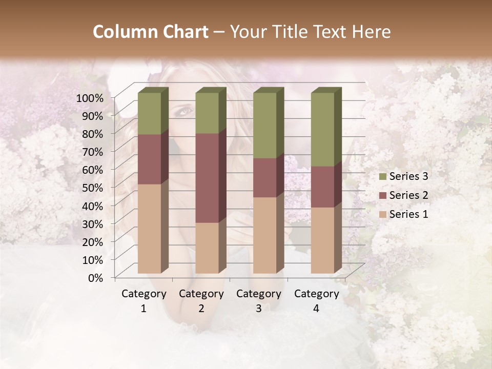 Bouquet Wedding Female PowerPoint Template