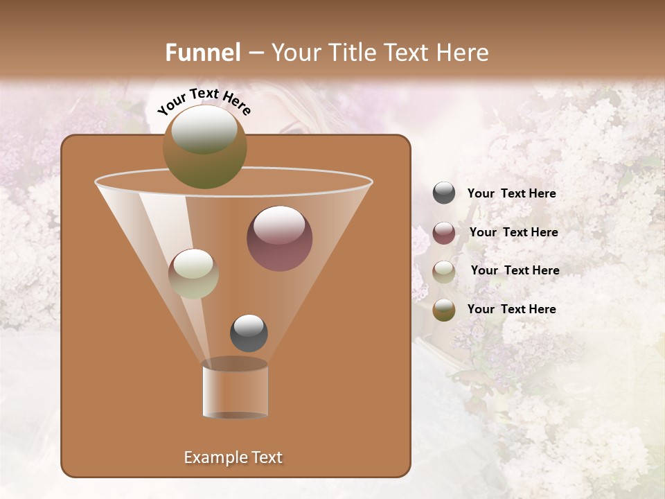 Bouquet Wedding Female PowerPoint Template