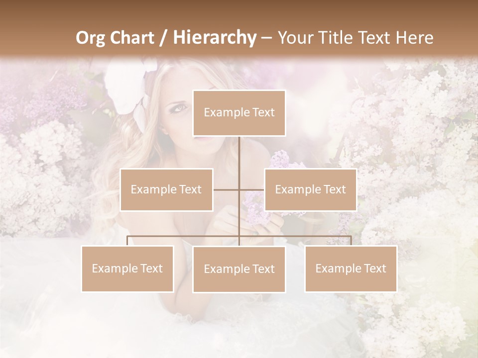 Bouquet Wedding Female PowerPoint Template