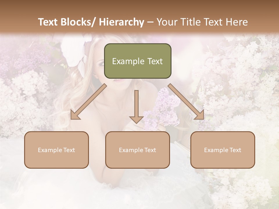 Bouquet Wedding Female PowerPoint Template