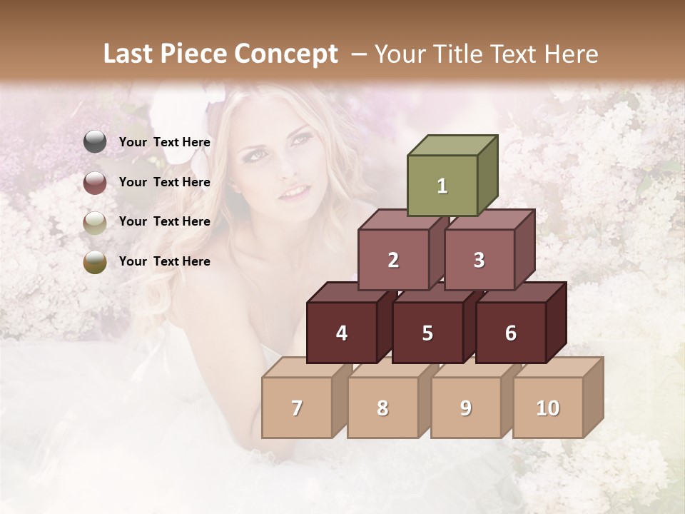 Bouquet Wedding Female PowerPoint Template