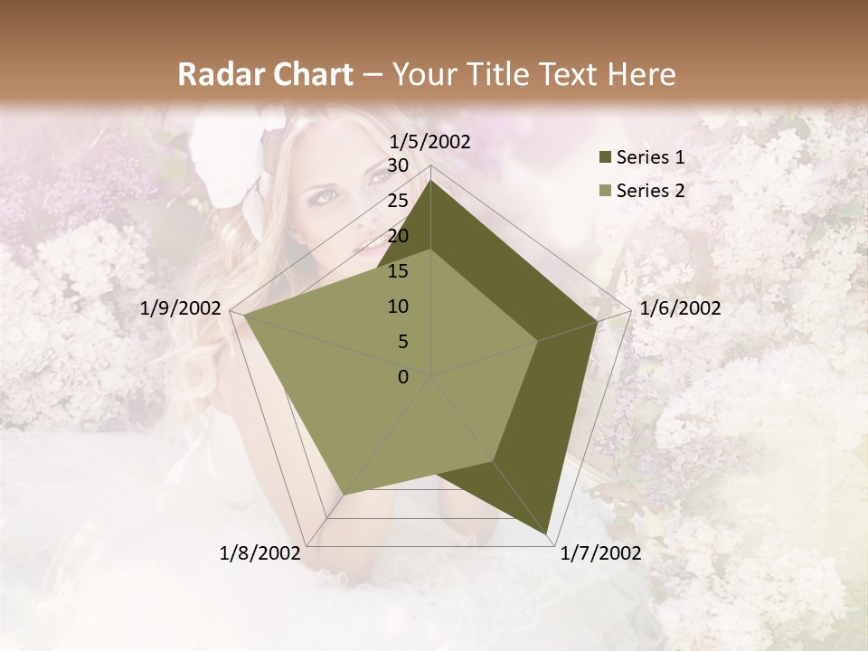 Bouquet Wedding Female PowerPoint Template