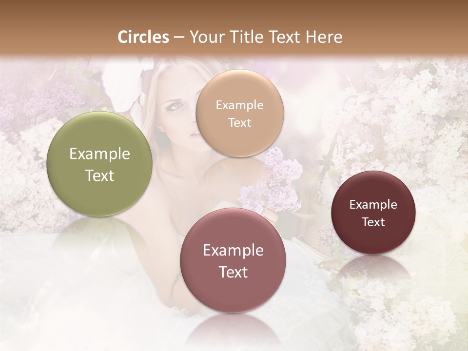 Bouquet Wedding Female PowerPoint Template