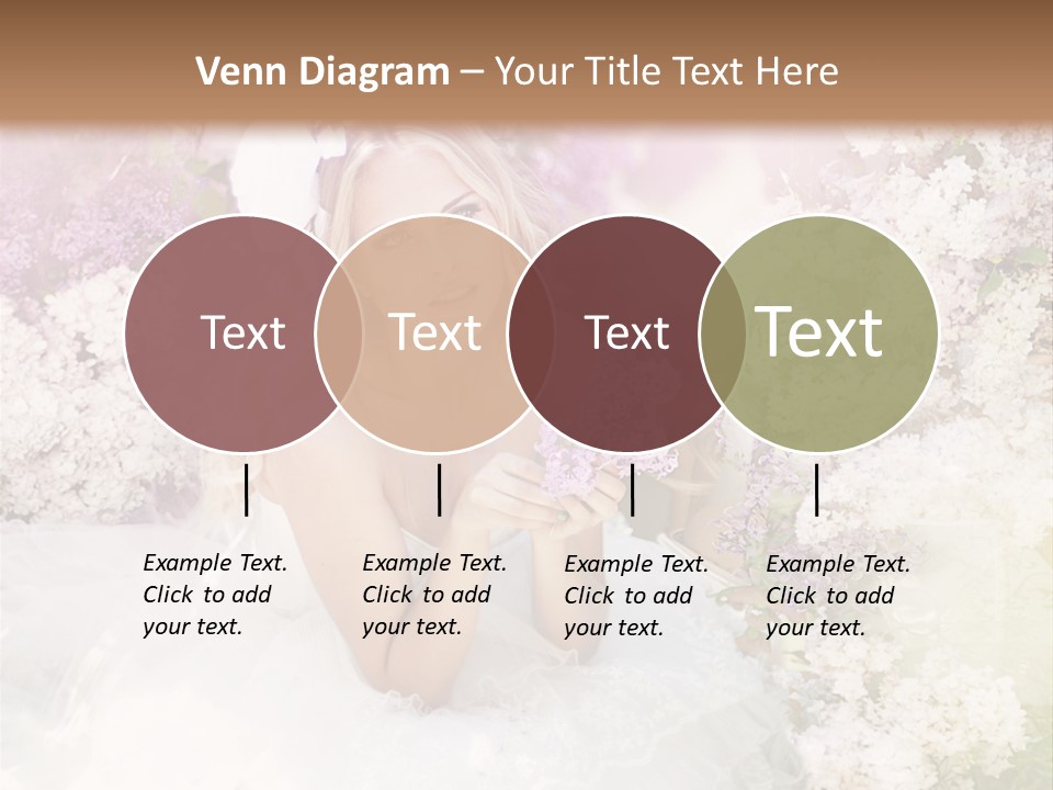 Bouquet Wedding Female PowerPoint Template