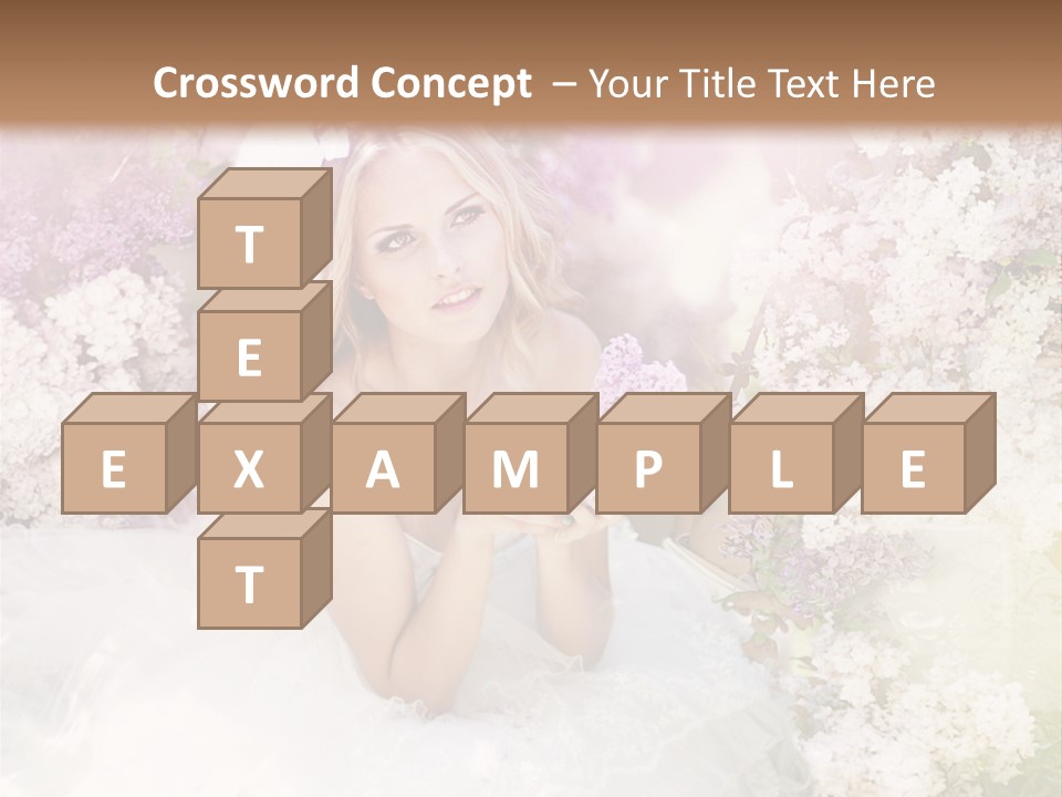 Bouquet Wedding Female PowerPoint Template