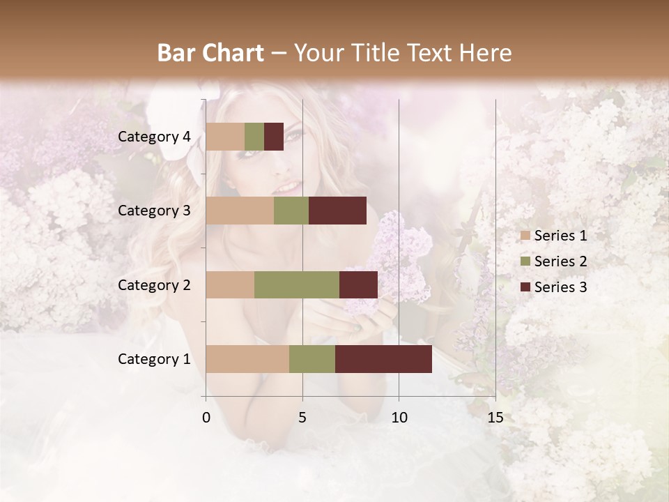 Bouquet Wedding Female PowerPoint Template