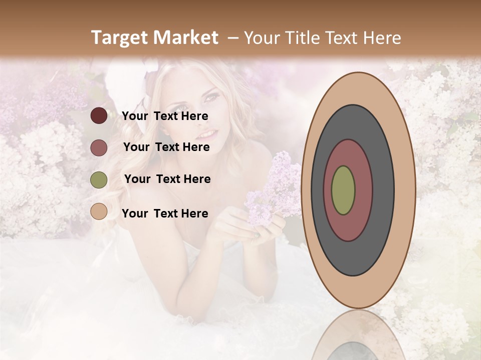 Bouquet Wedding Female PowerPoint Template
