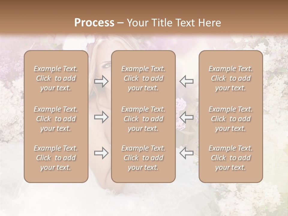 Bouquet Wedding Female PowerPoint Template