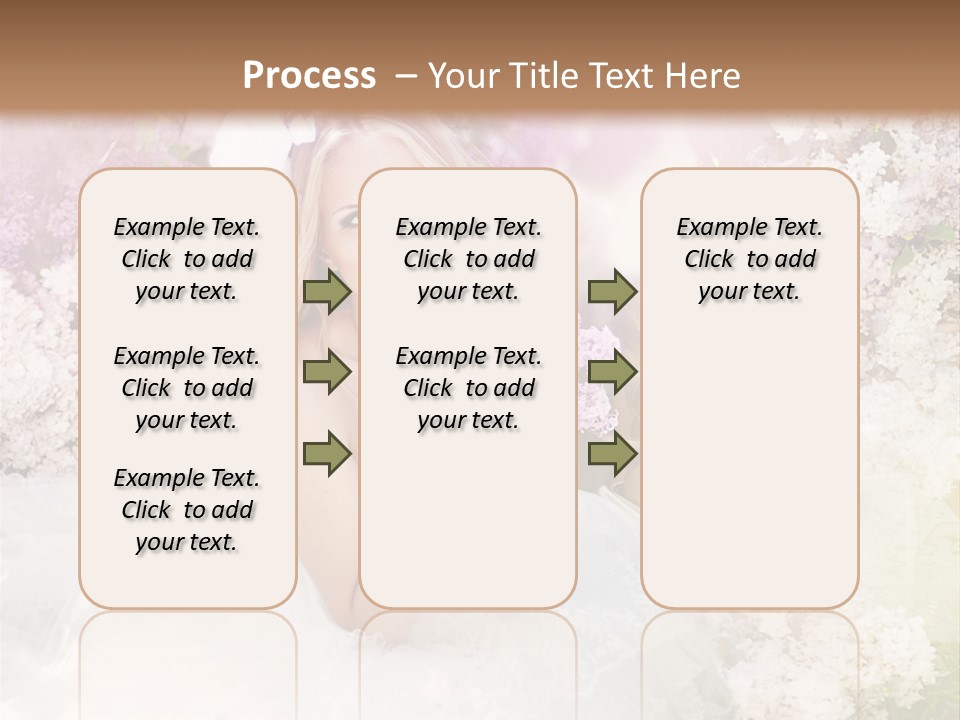 Bouquet Wedding Female PowerPoint Template