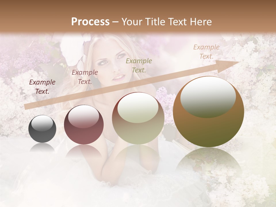 Bouquet Wedding Female PowerPoint Template