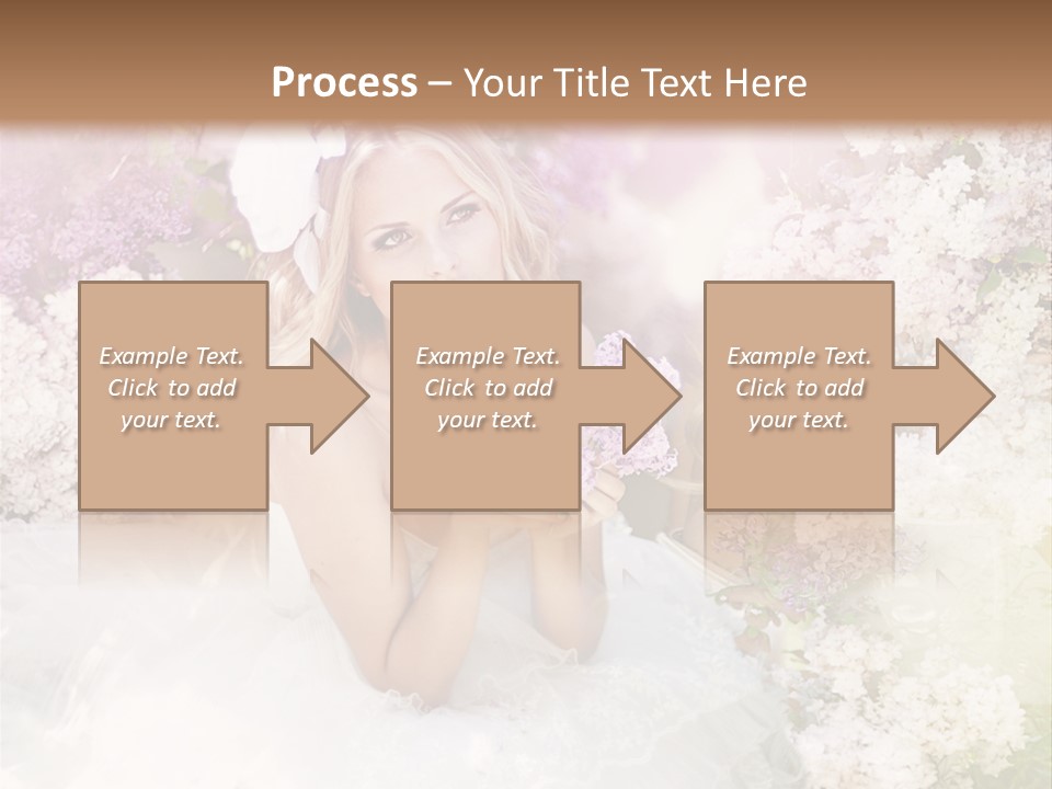 Bouquet Wedding Female PowerPoint Template