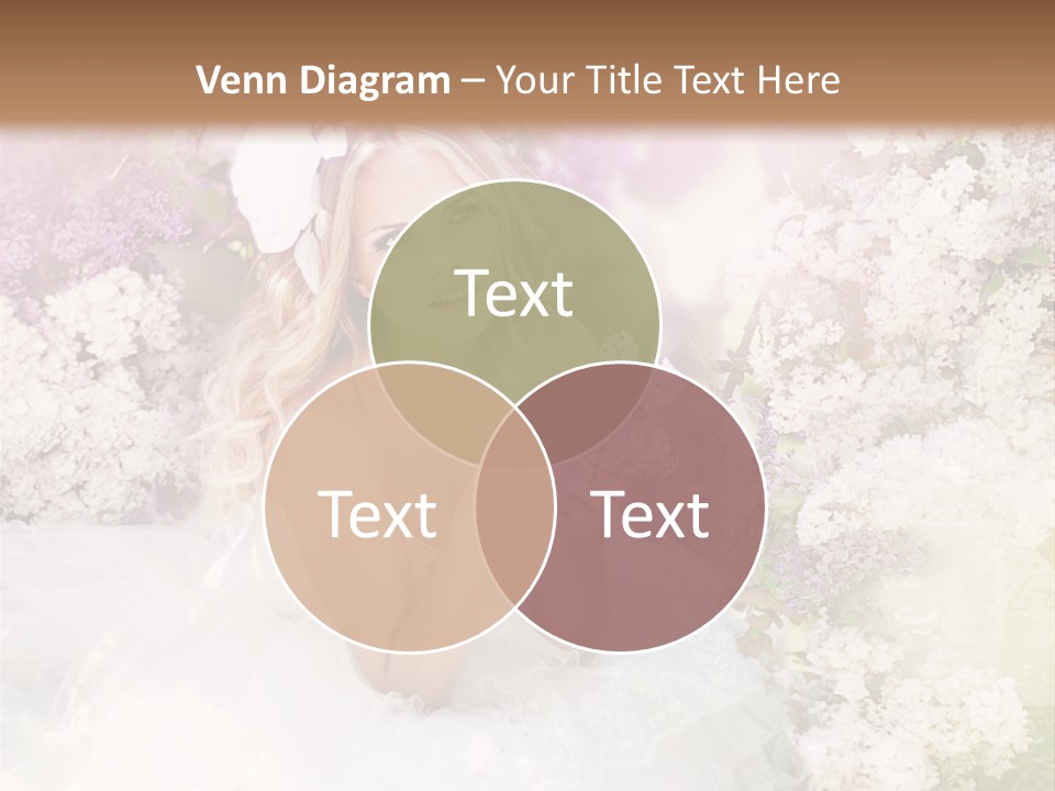 Bouquet Wedding Female PowerPoint Template
