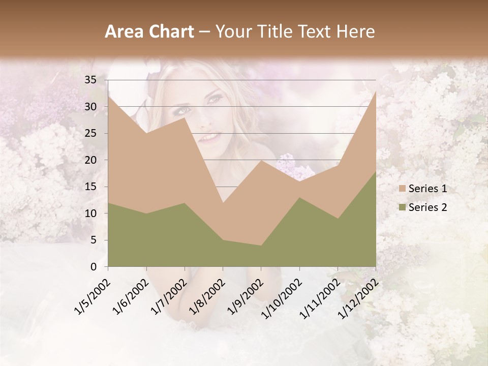 Bouquet Wedding Female PowerPoint Template
