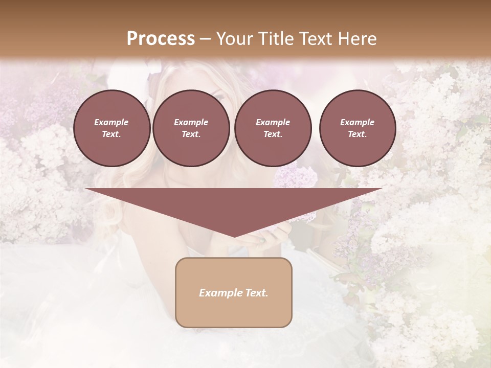 Bouquet Wedding Female PowerPoint Template