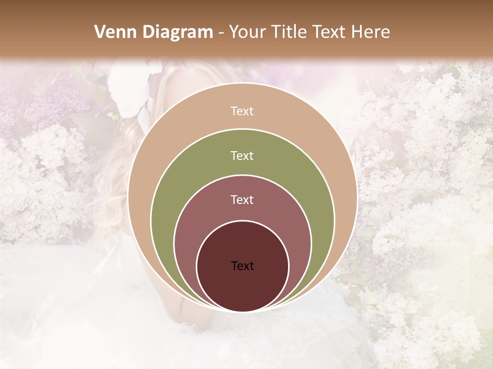 Bouquet Wedding Female PowerPoint Template