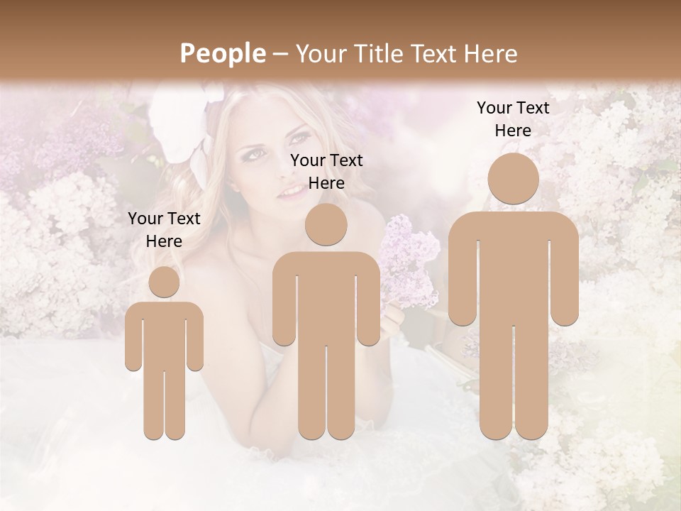 Bouquet Wedding Female PowerPoint Template
