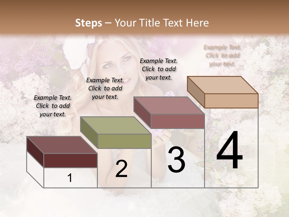 Bouquet Wedding Female PowerPoint Template