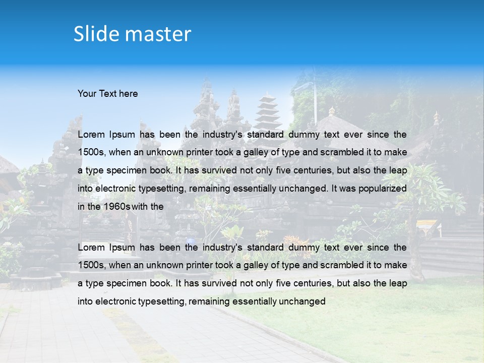 Holy Old Mountains PowerPoint Template