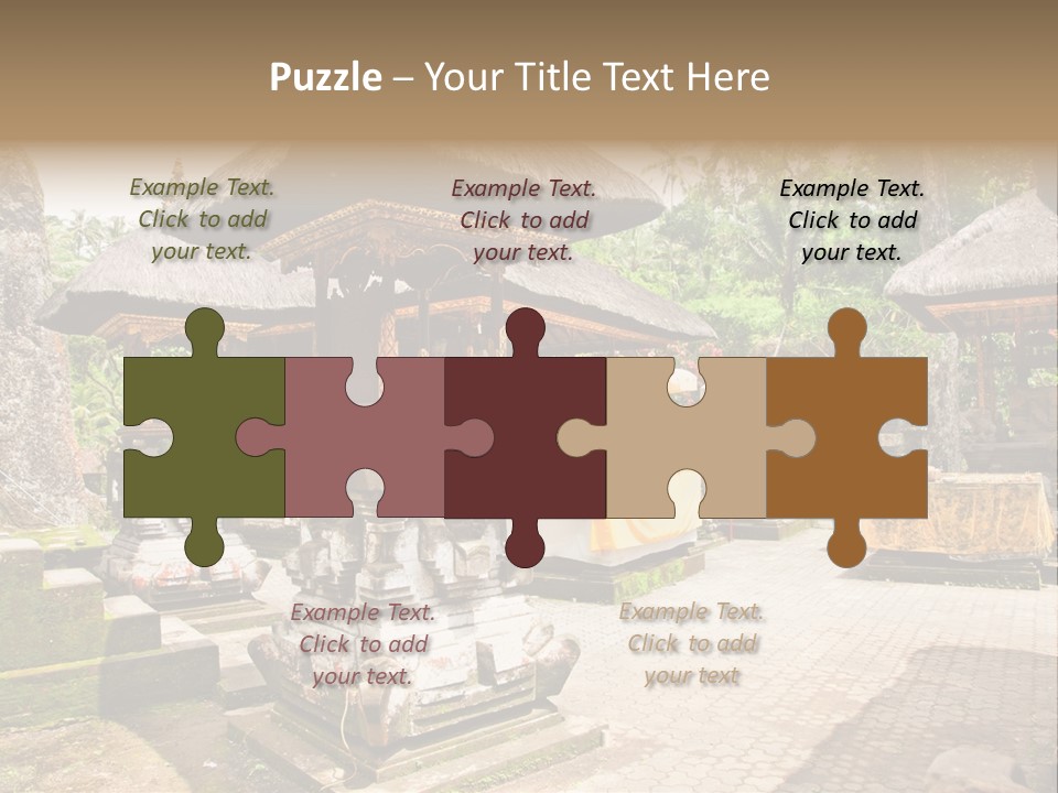 Traditional God Gunung PowerPoint Template