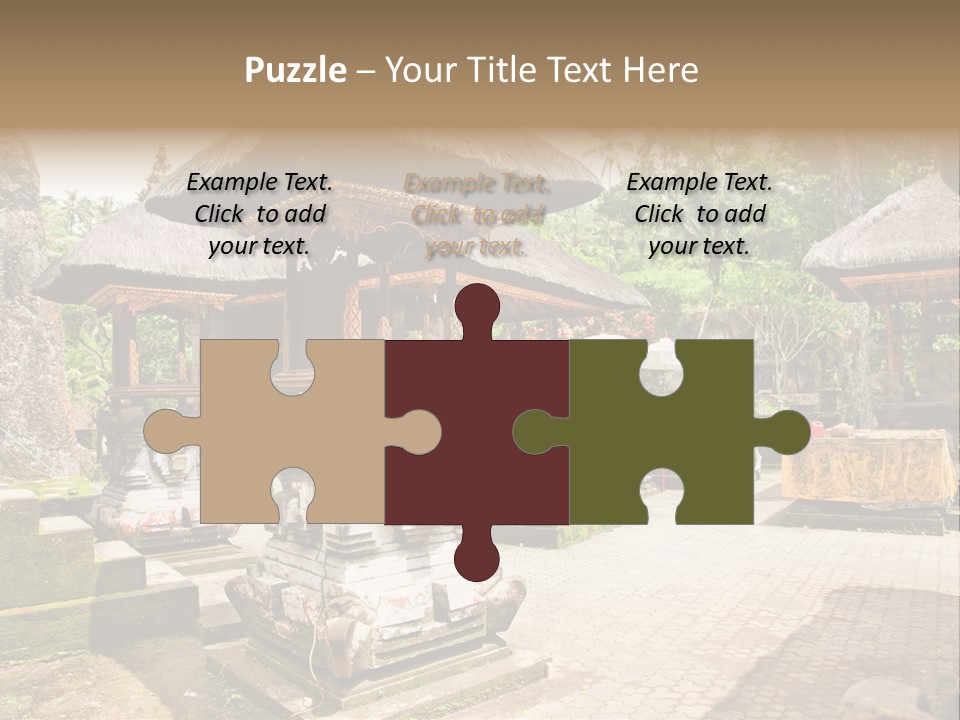 Traditional God Gunung PowerPoint Template