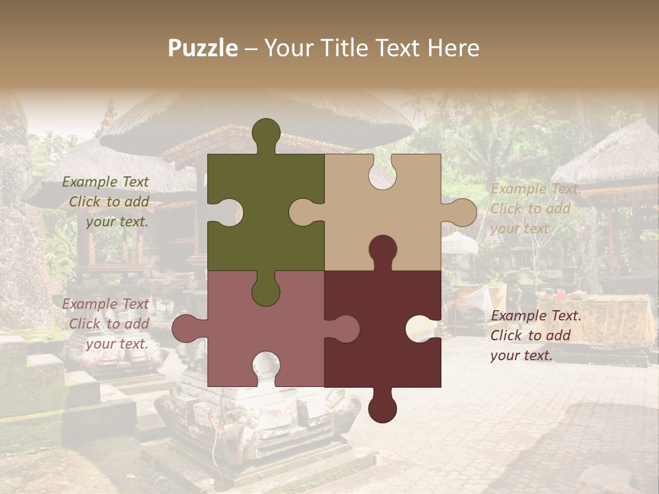 Traditional God Gunung PowerPoint Template