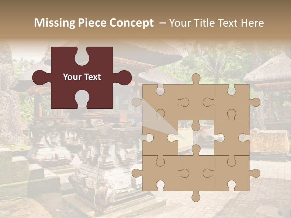 Traditional God Gunung PowerPoint Template