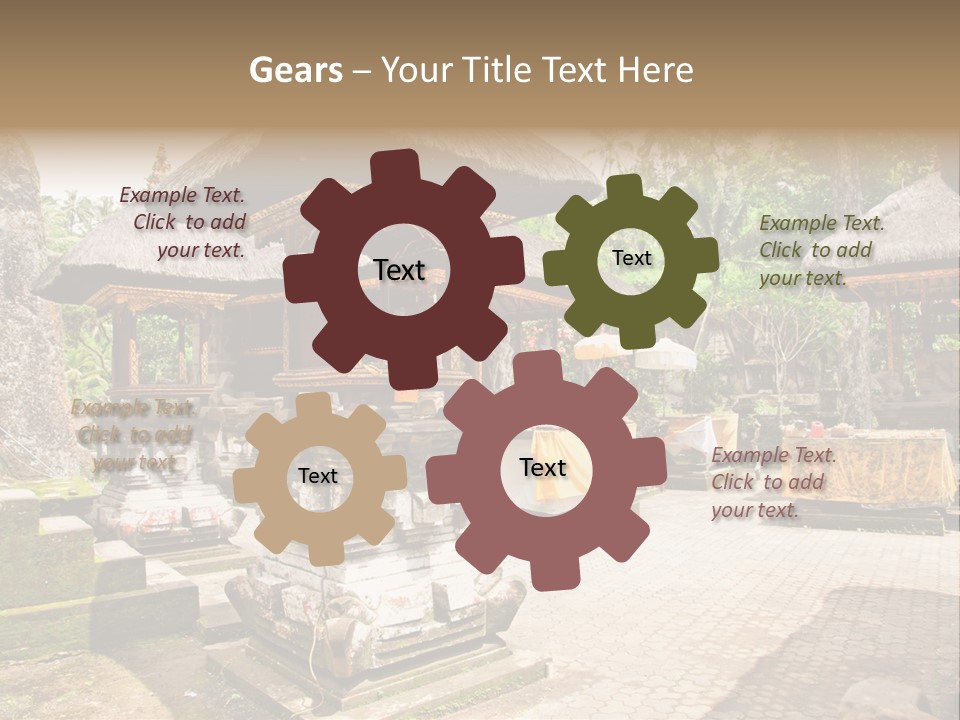 Traditional God Gunung PowerPoint Template