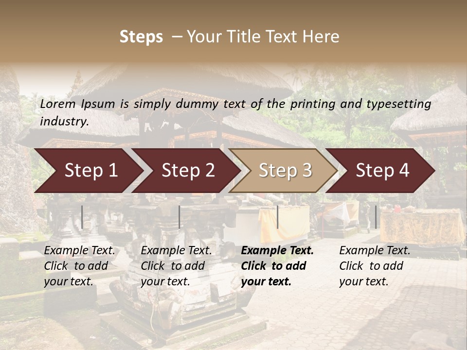 Traditional God Gunung PowerPoint Template