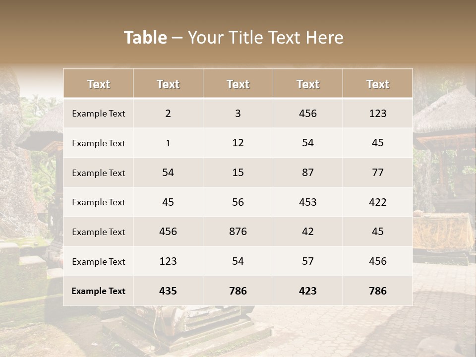 Traditional God Gunung PowerPoint Template