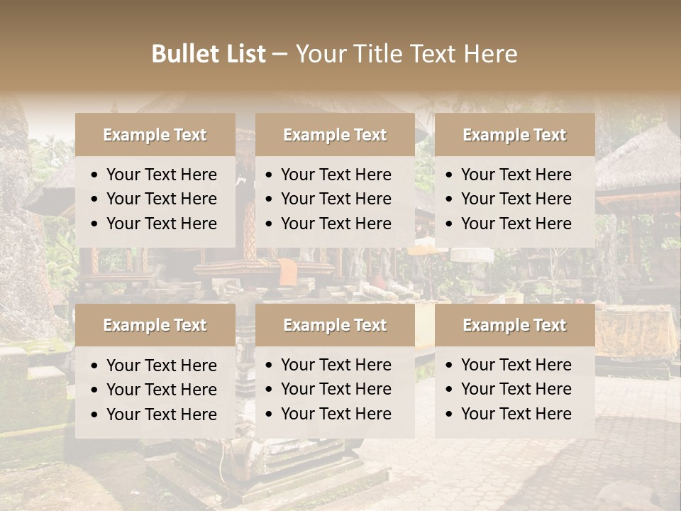 Traditional God Gunung PowerPoint Template