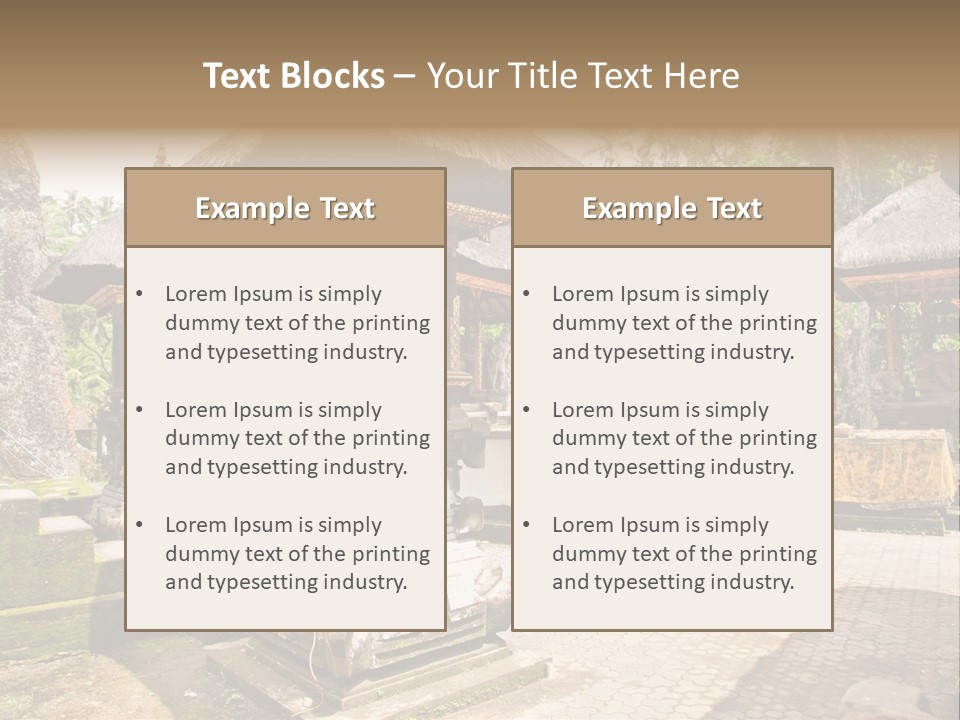 Traditional God Gunung PowerPoint Template