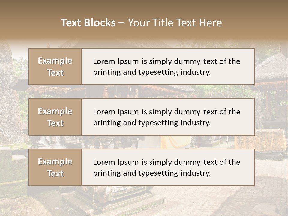 Traditional God Gunung PowerPoint Template