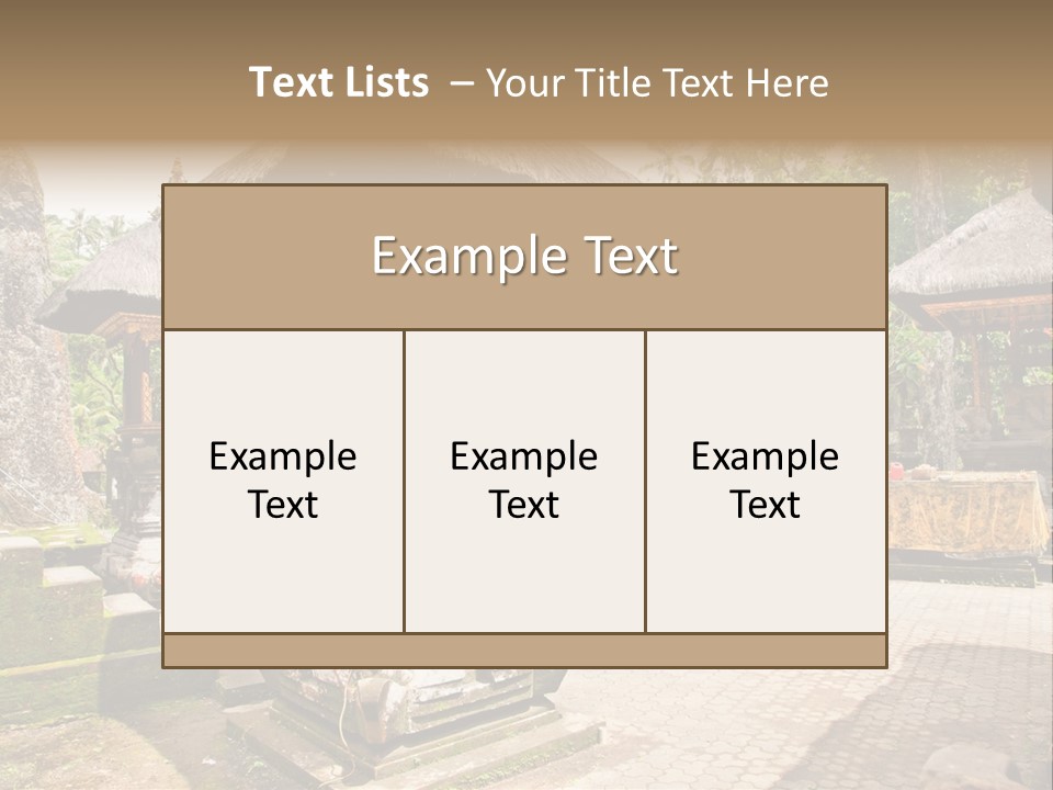 Traditional God Gunung PowerPoint Template