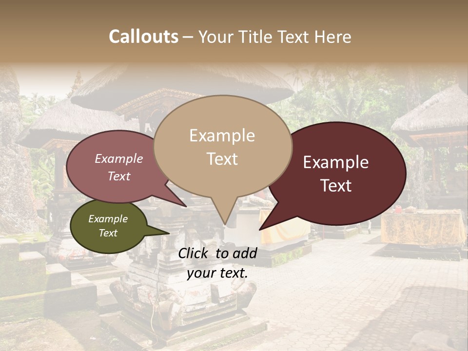 Traditional God Gunung PowerPoint Template