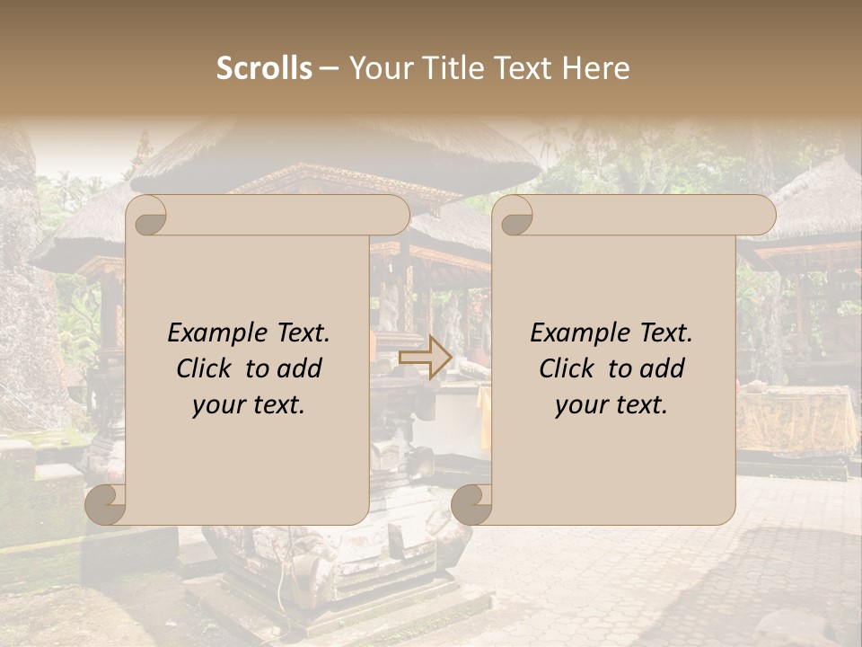 Traditional God Gunung PowerPoint Template