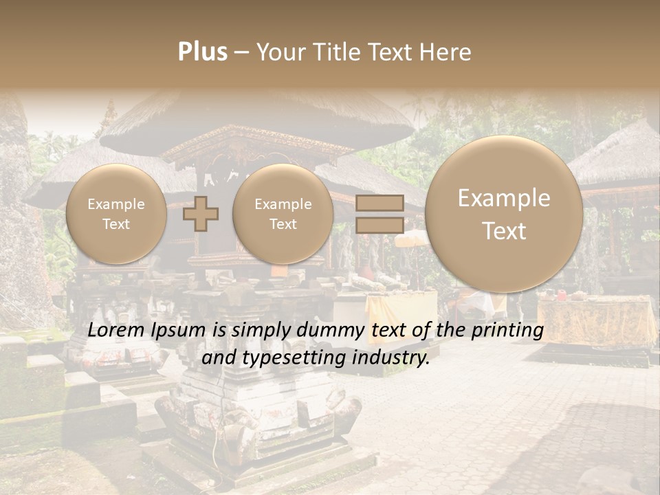 Traditional God Gunung PowerPoint Template
