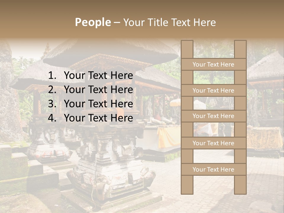 Traditional God Gunung PowerPoint Template