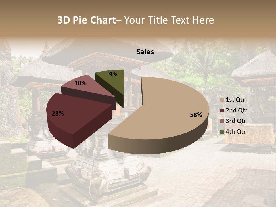 Traditional God Gunung PowerPoint Template