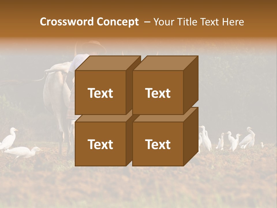 Ocean Morning Arable Land PowerPoint Template