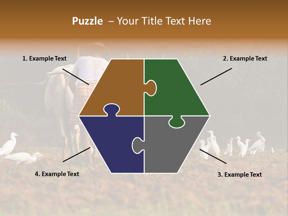 Ocean Morning Arable Land PowerPoint Template