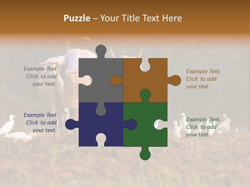 Ocean Morning Arable Land PowerPoint Template