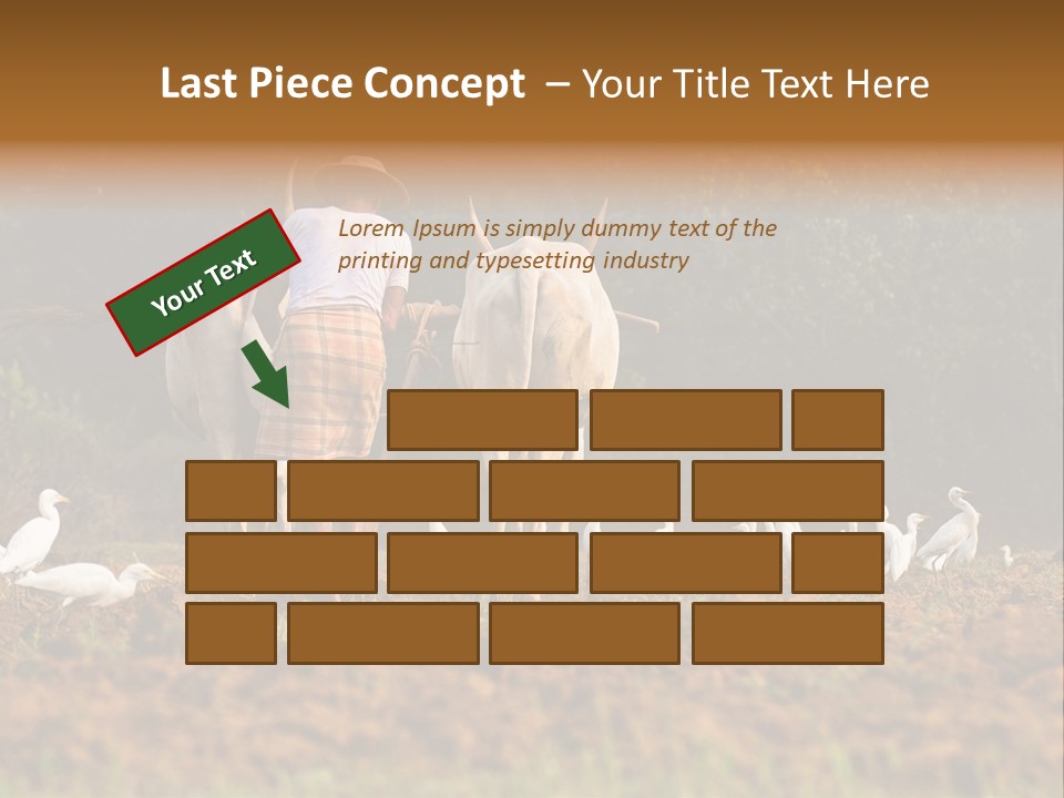 Ocean Morning Arable Land PowerPoint Template