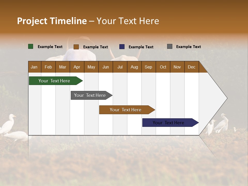 Ocean Morning Arable Land PowerPoint Template