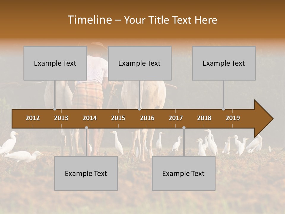 Ocean Morning Arable Land PowerPoint Template